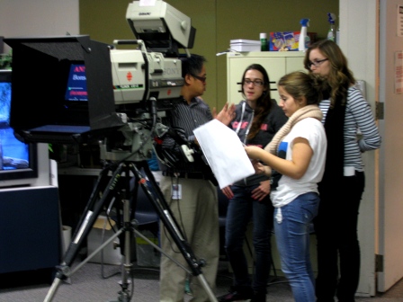 Le maniement de la caméra et du télésouffleur