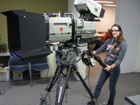 Karine Cossette très à l'aise derrière la caméra