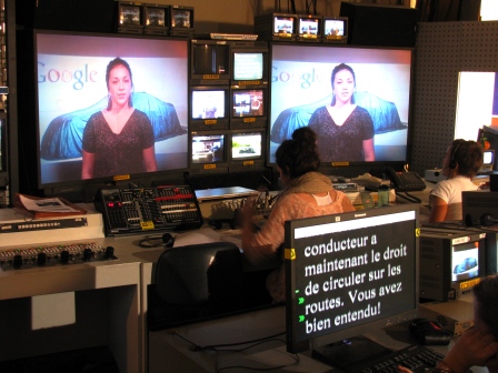 Laurence Daneault Flageole en reportage au salon de l'auto