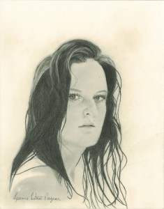 Autoportrait à la mine